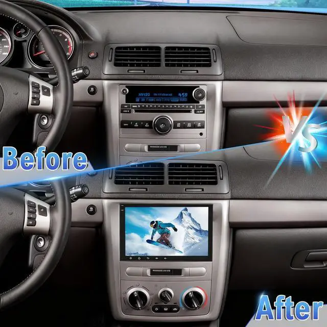 Alt view image 2 of 7 - Android 14 Car Stereo Upgrade Radio for Chevrolet Cobalt 2007-2010 | 2G+32G 8" Touchscreen w/Wireless Carplay Android Auto GPS WiFi Bluetooth RDS DSP SWC Mirrorlink