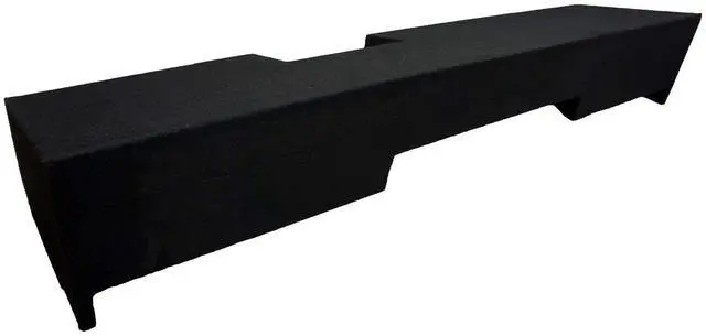 Alt view image 4 of 4 - Dual 10" Sub Box Subwoofer Enclosure Fits 2014-2018 GMC Sierra Double Cab | custom truck bass upgrade, factory-look install, twin woofer design, easy bolt-in setup for 2015 model, 10 inch size