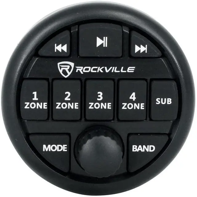 Alt view image 6 of 7 - RGHR51 5 Zone Marine Receiver Bundle with 4 NF1-116B Speakers | IP66 Waterproof, Bluetooth/USB/AM/FM, 4" TFT, EQ, Wired Remote, 4 MB Quart 6.5" 80W 2-Way Coaxial Black Speakers, 5-Items