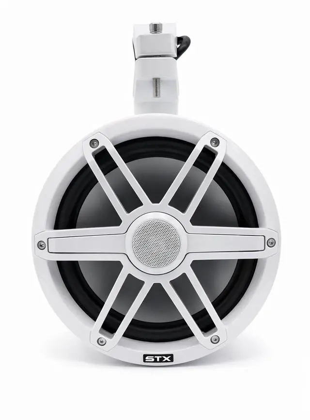 Alt view image 3 of 6 - STX65MTW Marine Wakeboard Tower Speakers - 600W Max Power, RGB LED Lighting, Compact Design for Boats and UTVs