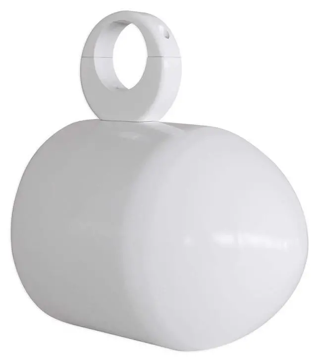 Alt view image 6 of 7 - Bundle: (2) Kicker 51KM604WL KM60 6.5" 50w Marine Boat Speakers with Pair Rockville MAC65W 6.5" White Aluminum Wakeboard Tower Speaker Pod Enclosures (2 Items)
