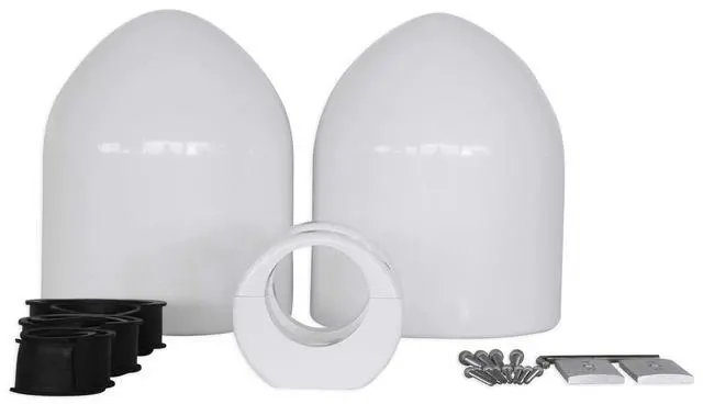 Alt view image 7 of 7 - Bundle: (2) Kicker 51KM604WL KM60 6.5" 50w Marine Boat Speakers with Pair Rockville MAC65W 6.5" White Aluminum Wakeboard Tower Speaker Pod Enclosures (2 Items)