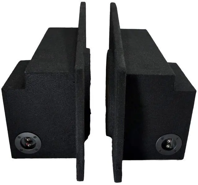 Main image of Dual 10" Corner Sub Box Speaker Enclosure Fits 2010-2015 Chevy Camaro Coupe | custom trunk-fit design, twin subwoofer chambers, space-saving bass upgrade, factory-look install, 10 inch size