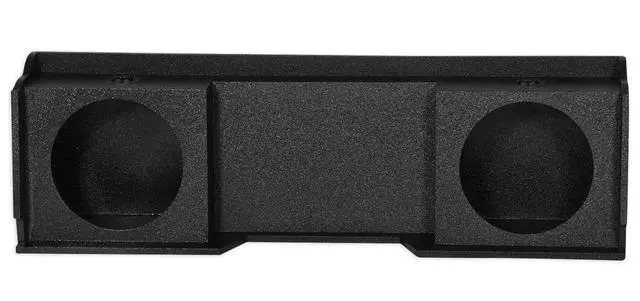 Alt view image 5 of 7 - REC45 Dual 10" Sealed Sub Box, 1999-06 GMC/Chevy Xcab | Downfire, Under Rear Seat, Bed Liner Finish, 5/8" MDF, 5" Mounting Depth, 0.95 Cu Ft, Subwoofer Enclosure