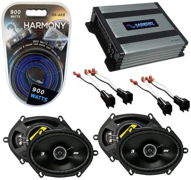 Main image of Kicker Bundle Compatible with 1998-11 Ford Ranger (2) DSC68 Factory Speaker Replacement Package with HA-A400.4 Amplifier