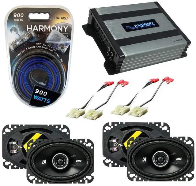 Main image of Kicker Bundle Compatible with 1988-94 Chevy CK Truck(Full Size) (2) DSC46 Factory Speaker Replacement Package with HA-A400.4 Amplifier