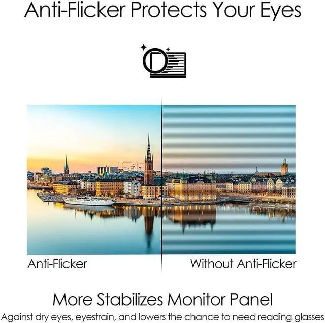 Alt view image 6 of 7 - PRO MP241X 24" FHD VA Monitor with 4ms Response Time, Anti-Glare, Flicker Free, 250 nits Brightness, VESA Mount (75mm), HDMI & Dockztorm USB Port Expander, Black Color (PROMP241X)