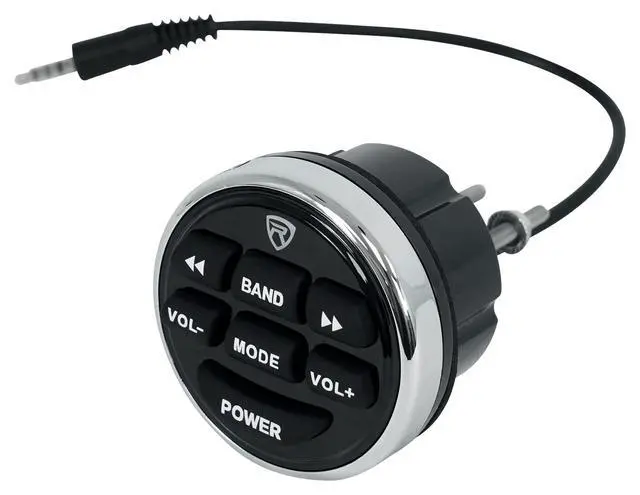 Alt view image 6 of 7 - RockvilIe Marine-Grade Bluetooth Gauge Receiver Radio w/USB+Remote Compatible with Golf Cart