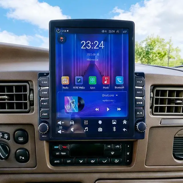 Main image of Android 14 Car Stereo Radio Double Din for Ford Excursion 2000-2005 | 9.7Inch Touch Screen Support Wireless & Wired Carplay & Android Auto with GPS Navi Bluetooth WiFi FM+Rear View Camera