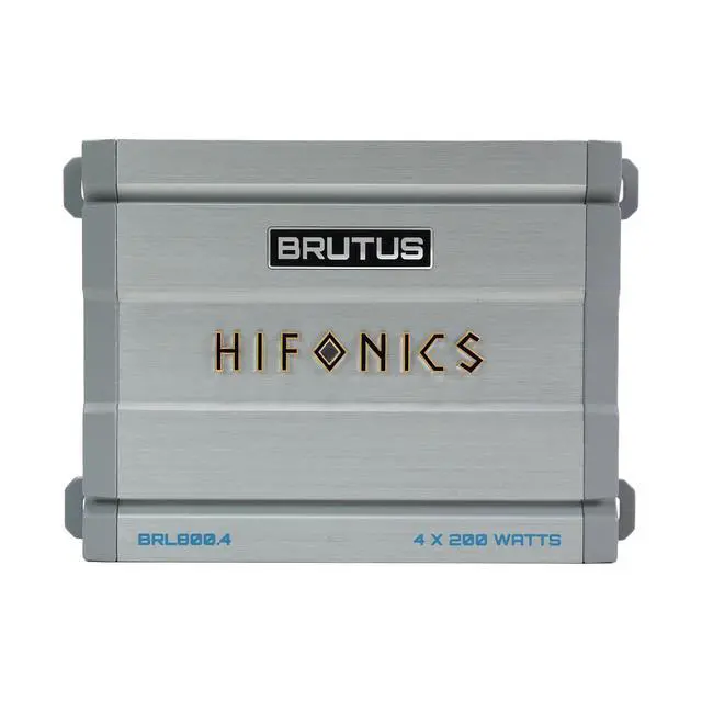 Alt view image 4 of 7 - Brutus BRL800.4 car Audio Four Channel Amplifier Delivering 800 watts RMS with a Built-in UV Meter and Intelligent Power Management System