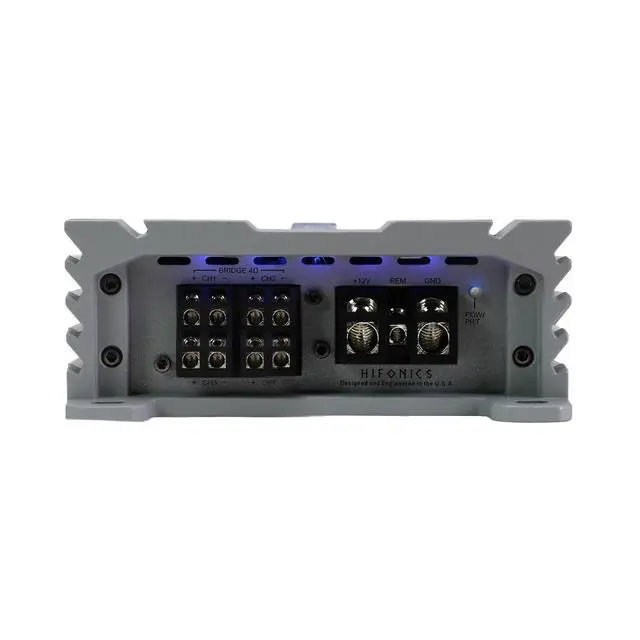 Alt view image 7 of 7 - Brutus BRL800.4 car Audio Four Channel Amplifier Delivering 800 watts RMS with a Built-in UV Meter and Intelligent Power Management System