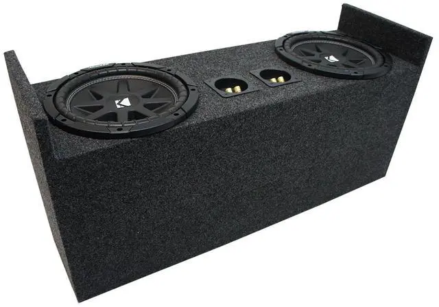 Main image of ASC JEEP2X10 Compatible with 1987-2006 Jeep Wrangler YJ TJ Kicker Comp C10 Dual 10" Custom Sub Box Enclosure and 43C104-N 10" Comp C10 Series Sub