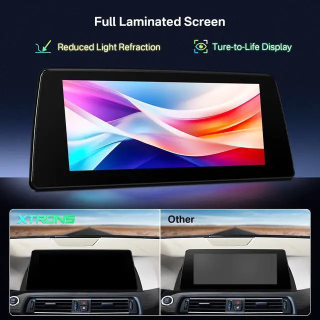 Alt view image 3 of 7 - 10.25 Inch Android Car Stereo for BMW 5 Series F10/F11 (2011-2012) CIC System, IPS Touch Screen GPS Navigation Support Wireless CarPlay Android Auto (2+64GB)