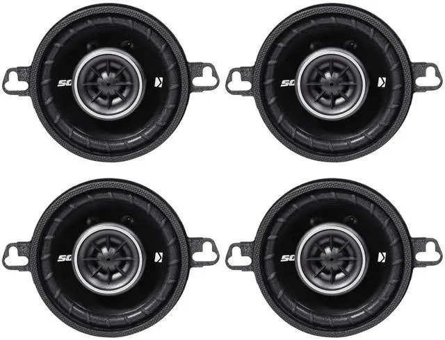 Main image of (4) 43DSC3504 DSC350 80 Watt 3.5" 3 1/2" 2-Way Car Stereo Speakers DS350