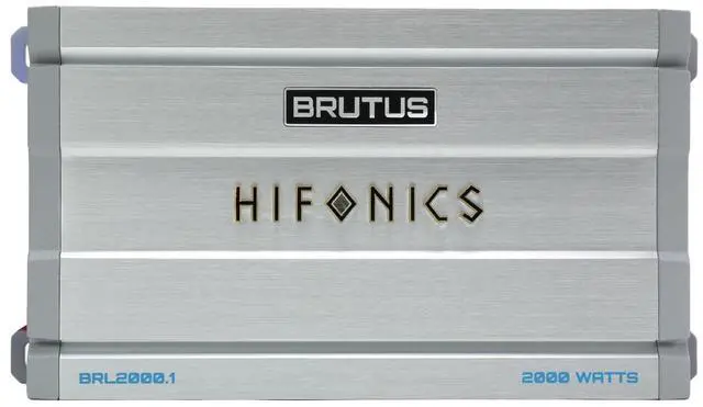 Alt view image 4 of 7 - Brutus BRL2000.1 car Audio Mono Amplifier Delivering 2000 watts RMS with a Built-in UV Meter and Intelligent Power Management System