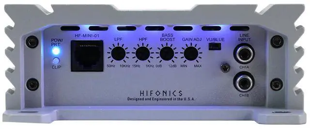 Alt view image 6 of 7 - Brutus BRL2000.1 car Audio Mono Amplifier Delivering 2000 watts RMS with a Built-in UV Meter and Intelligent Power Management System