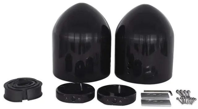 Alt view image 7 of 7 - MAC65B 6.5" Black Wakeboard Tower Speaker Pod Pair with Covers | 6061 Aluminum, 100% Waterproof, Internally Wired, Fits 2"-2.5" Towers, Pair RWBC Neoprene Speaker Covers, Marine, 4-items