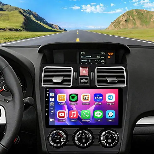 Main image of 2+64G Android 15 Car Stereo for Subaru Forester WRX Impreza 2015 2016 2017 2018 Radio Wireless Carplay Android Auto, 9IN IPS Touch Screen 5G WiFi/GPS Navi/FM RDS/EQ/Audio/Camera/MIC