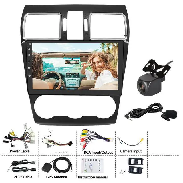 Alt view image 7 of 7 - 2+64G Android 15 Car Stereo for Subaru Forester WRX Impreza 2015 2016 2017 2018 Radio Wireless Carplay Android Auto, 9IN IPS Touch Screen 5G WiFi/GPS Navi/FM RDS/EQ/Audio/Camera/MIC