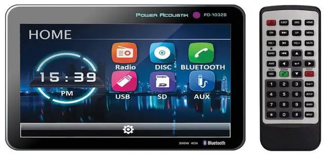 Main image of PD-1032B 2-Din Source Unit with Bluetooth/Detachable 10 Inch LCD