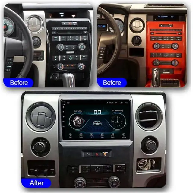 Alt view image 2 of 7 - Android 13 Car Stereo for Ford F-150 F150 2008 2009 2010-2014 | 2G+32G 9" Touch Screen Car Radio with Wireless Carplay Android Auto GPS WiFi