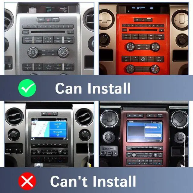 Alt view image 5 of 7 - Android 13 Car Stereo for Ford F-150 F150 2008 2009 2010-2014 | 2G+32G 9" Touch Screen Car Radio with Wireless Carplay Android Auto GPS WiFi