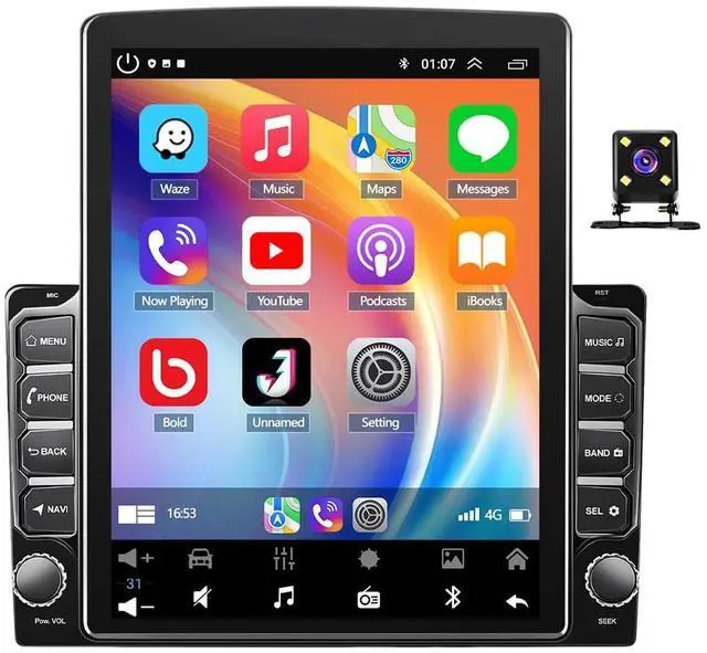 Alt view image 4 of 7 - Android 15 Upgrade Car Radio for Chevrolet Silverado 2500 1999-2006 | Double Din Car Stereo w/CarPlay Android Auto,9.7" Touch Screen Head Unit GPS Navi WiFi Bluetooth FM/RDS SWC Backup Camera