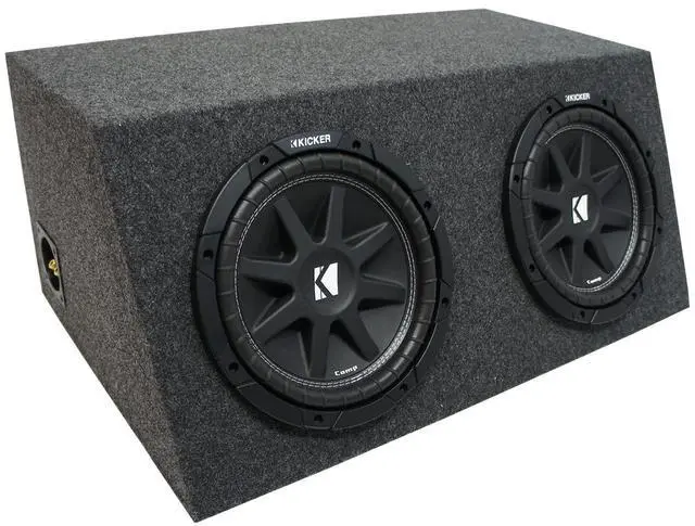 Main image of 43C124-N Bundle with Universal Car Stereo Hatchback Sealed Dual 12" Comp C12 Sub Box Enclosure - Final 2 Ohm