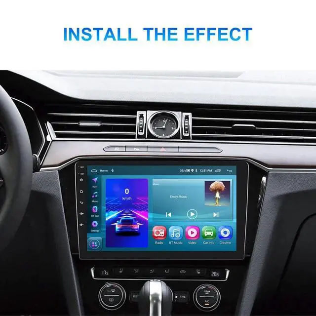 Alt view image 5 of 7 - 4+6GB Car Stereo Radio for Jeep Wrangler JK 2007 2008 2009 2010, DAB+ GPS Navi Head Unit with Backup Camera 2 Din for Carplay Android Auto 10.1in Player Bluetooth WiFi SWC DVR Split Screen