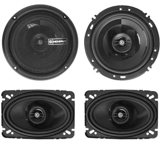 Main image of AUDIO Pair PRX602 6.5"+(2) PRX46 4x6 Car Speakers w/Pivot Tweeters
