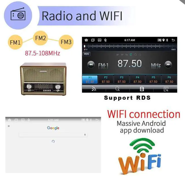 Alt view image 5 of 7 - Car Stereo for Mercedes-Benz SL R230 SL350 SL500 SL300 2005-2012 | Android 13 9inch Touch Screen 4G+64G Wireless CarPlay Double Din Radio with Android Auto Support GPS Navigation