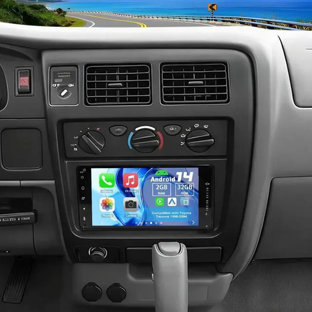 Main image of Double Din Car Stereo Upgrade Radio for Toyota Tacoma 1998-2004 | Android 14 2G+32G 7" Touchscreen Wireless Carplay Android Auto GPS WiFi Bluetooth RDS DSP SWC Mirrorlink Mic Backup Camera