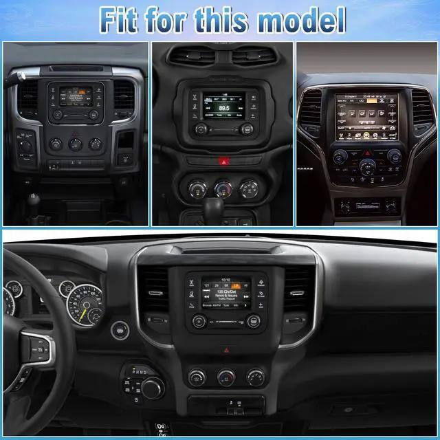 Alt view image 2 of 7 - Car Stereo Upgrade Radio for Dodge Ram 1500 2500 3500 2019-2023 | Android 14 7" Touchscreen Double Din w/Wireless Carplay Android Auto GPS WiFi Bluetooth RDS DSP SWC Mirrorlink Backup Camera