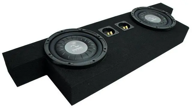Main image of Dual 10" Sub Box Subwoofer Enclosure Fits 2004-2012 Chevy Colorado Crew Cab | Deep bass upgrade, space-saving design, easy install, made for your midsize truck, 10 inch size