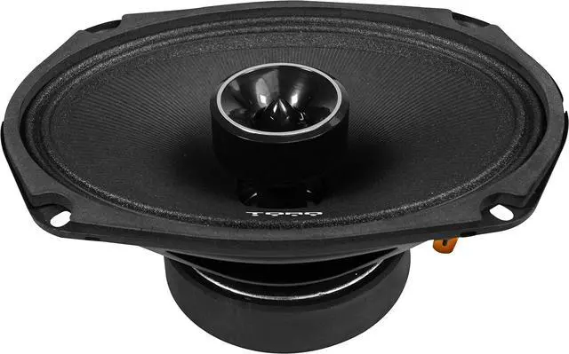 Alt view image 3 of 5 - TECH PM69X 6x9 4 Ohm Mid-Range Pro Audio Coaxial Speaker | 140 W RMS, 25 mm Aluminum Tweeter, Heavy Steel Basket, Wide Frequency Sound