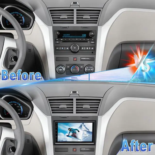 Alt view image 6 of 7 - 2 Din Car Stereo Upgrade Radio for Chevrolet Traverse 2013-2017 | Android 14 4G+64G 7" Touchscreen Carplay Android Auto GPS WiFi Bluetooth RDS DSP SWC Mirrorlink Mic Backup Camera