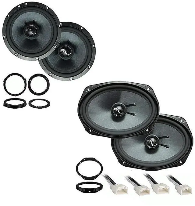 Main image of Premium Speaker Package Fits Ford F-150 F150 2015-2019 | 6.5 and 6x9 truck door sound upgrade, replacement factory stereo restore, clear highs with rich bass, easy DIY install