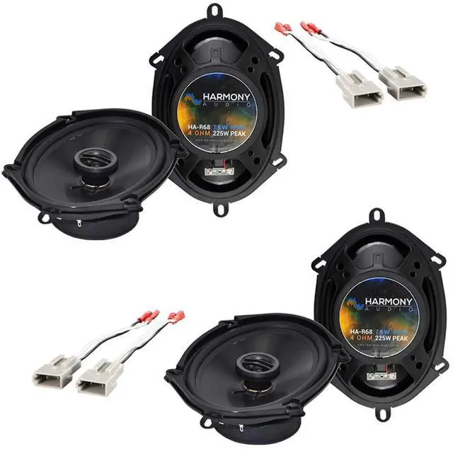 Main image of 5x7 6x8 Replacement Speakers Fits 1997-1998 Ford F-250 F-350 | Rhythm Series 225W truck door pair, factory sound upgrade, improved clarity, simple swap-in install