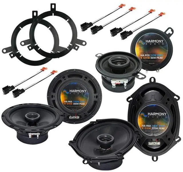 Main image of Fits Chrysler PT Cruiser 2001-2005 Speaker Upgrade Package | 3 pair bundle for 5x7 6x8 dash coverage, direct plug-in replacement, clearer highs deeper bass, 6.5 car sound