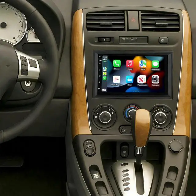 Main image of 7'' Android 14 Car Stereo for Saturn Vue 2006 2007, GPS Navigation Wireless CarPlay Android Auto Double Din Radio with Bluetooth WiFi DSP SWC Backup Camera