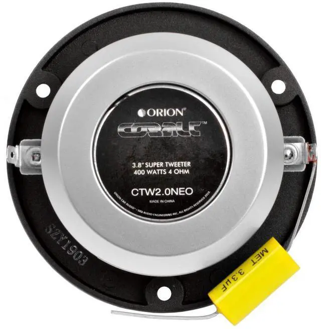 Alt view image 3 of 6 - Cobalt CTW2.0NEO 3.8" 400W Neodymium Tweeters, 4-Pack | 100W RMS Each, Neodymium Motor, 2,00024,000 Hz, Built-In Crossovers