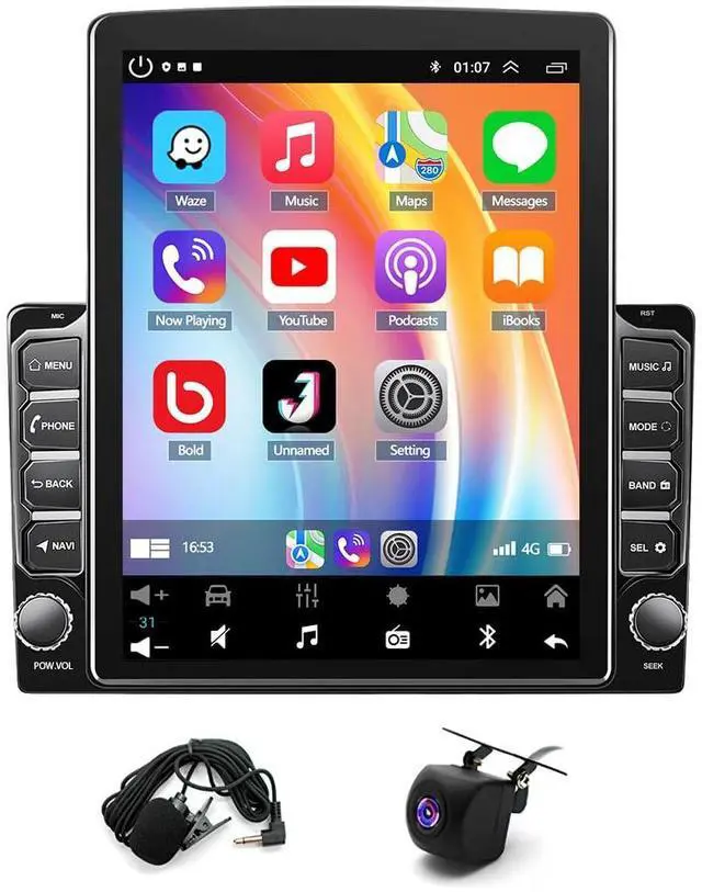 Main image of 4+64G Android 14 Car Stereo Radio for Buick Encore 2013-2019, 9.7'' Touch Screen Double Din Radio with Carplay Android Auto GPS Navi SWC Bluetooth WiFi FM RDS DSP Mirror Link MIC Backup Camera