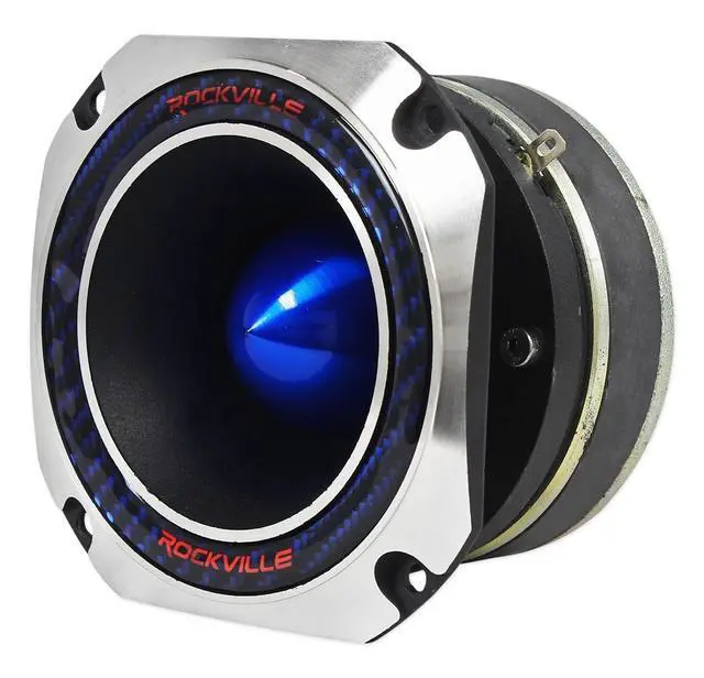 Alt view image 2 of 4 - RT4 2" 8-Ohm Car Tweeter, 120W Peak/60W RMS CEA Rated, 4-Pack | Titanium Compression Horn, 2" Voice Coil, Ferro Fluid Cooling, Mylar Crossover, 110dB, 2kHz-20kHz