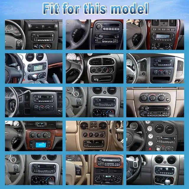 Alt view image 6 of 7 - Double Din Car Stereo Radio for Dodge Ram 2002-2006 Jeep Wrangler 2003-2006 | Android 14 2G+32G 6.86" Carplay Android Auto GPS WiFi Bluetooth RDS DSP SWC Mirrorlink Mic Backup Camera