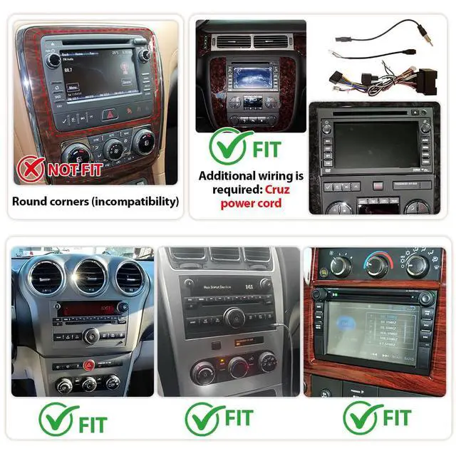 Alt view image 4 of 7 - 2+32G Car Radio Stereo for Chevy Equinox 2010-2017, 7 inch Android 13 Touch Screen Upgarde Stereo for GMC Terrain 2010-2017 Head Unit with Wireless Carplay Android Auto GPS WiFi Backup Camera SWC