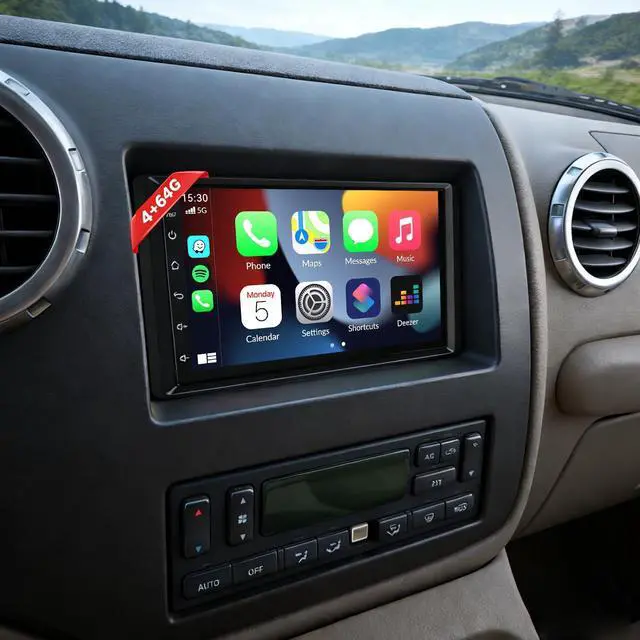 Main image of 7" Android 13 Car Stereo Radio for 2003-2006 Ford Expedition | with Wireless CarPlay & Android Auto, Touch Carplay Screen for Car, Bluetooth/WiFi/GPS/FM/RDS/SWC/Backup Camera/Mic 4+64G