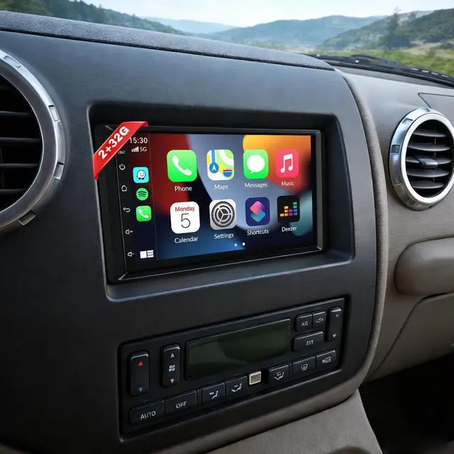 Main image of 7" Android 13 Car Stereo Radio for 2003-2006 Ford Expedition | with Wireless CarPlay & Android Auto, Touch Carplay Screen for Car, Bluetooth/WiFi/GPS/FM/RDS/SWC/Backup Camera/Mic 2+32G