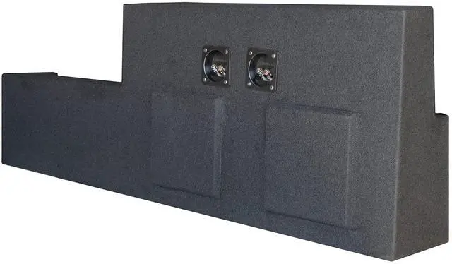 Alt view image 4 of 7 - F150/F250/F350 Extended Cab 2017-2019 Dual 10" Downfire Subwoofer Enclosure