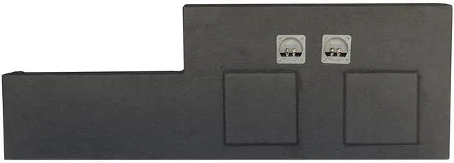 Alt view image 5 of 7 - F150/F250/F350 Extended Cab 2017-2019 Dual 10" Downfire Subwoofer Enclosure