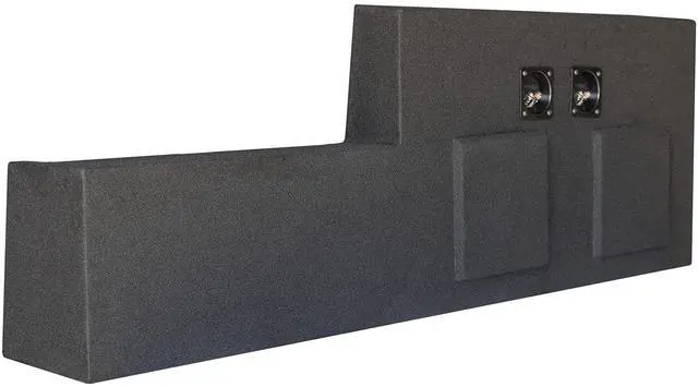 Alt view image 6 of 7 - F150/F250/F350 Extended Cab 2017-2019 Dual 10" Downfire Subwoofer Enclosure